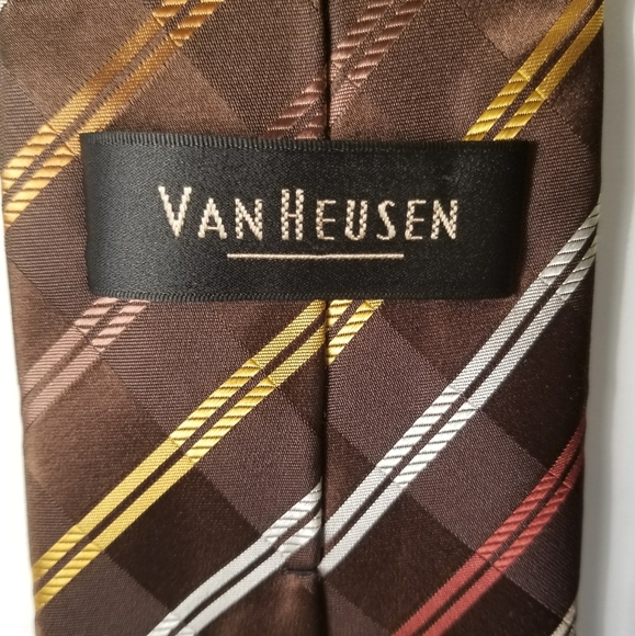 Striped silk Van heusen necktie - Picture 2 of 5